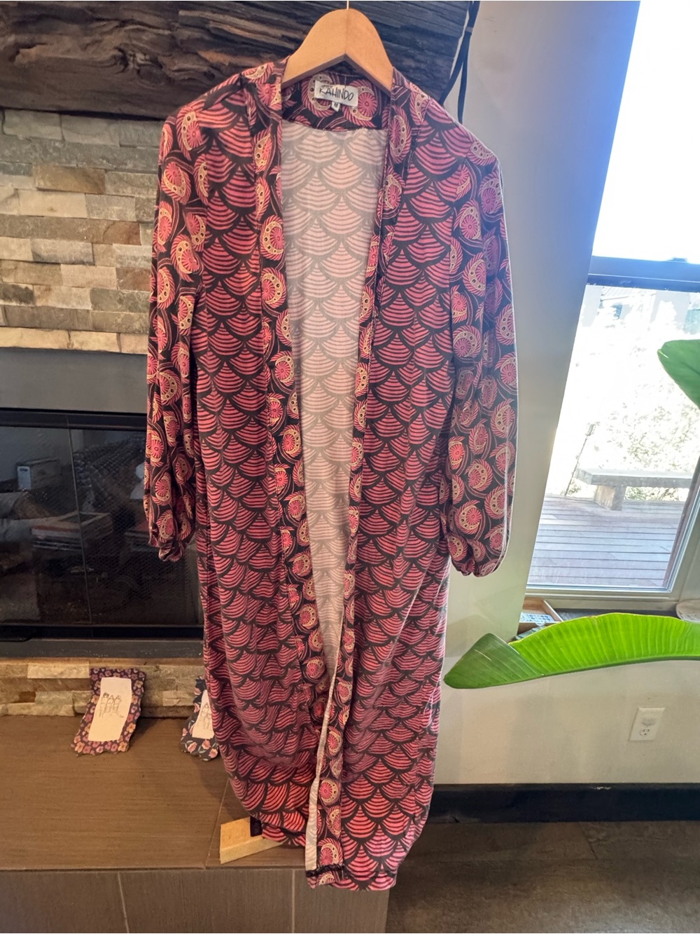 Pink Patterned Kids Pajama Robe